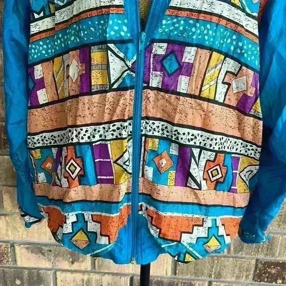 Laura Katherine windbreaker women’s vintage 80’s jacket size L - Picture 6 of 15